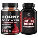 Bundle of Horny Kozí tráva s Black Maca Root, Tongkat Ali, Saw Palmetto & Panax Ginseng Extract for Stamina & Energy and Extra Strength Testosteron Booster - Svalové rozšíření dodatek pro muže