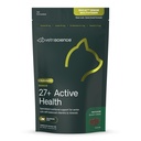 VetriScience Senior 27 + Active Health Chews, Nu Cat Daily Multivitamin pro starší kočky, balancované vitaminy, minerály a antioxidanty, Zdravá stárnutí a wellness podpora, Ryby, 30 Počet
