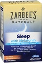 Zarbee 's Naturals Sleep Melatonin, Orange Flavor, 60 Žvýkací tablety (Balení po 2)
