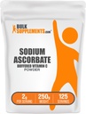 BulkSupplements.com Ascorbate Powder - pro imunitní podporu, Ascorbate Vitamin C - Buffered Vitamin C, Gluten Free, 2g per Serving, 250g (8.8 oz) (Balení po 1)