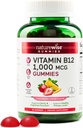 NatureWise Vitamin B12 Gummies pro dospělé, 1000 mcg - Jahodový Lemon Flavor - Podporuje Daily Energy, Duševní Clarity, Kognitivní funkce - Vegan, Gluten- Free, Non- GMO - 90 Počet [45- Day Supply]