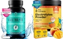 KEY NUTRIENTS Hydration & Energy Electrolyte Bundle - Electrolyte Tablets & Tropical Peach Mango Multivitamin Powder, Sugar- Free