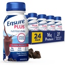 Zajistit Plus Tmavá čokoláda Nutrition Shake 124; Jídelní náhrada Shake 124; Připraveno k pití 124; 16g protein a 27 Vitamíny a minerály 124; 8 fl oz - 24 Pack