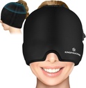 Gel Ice Migréna Bolest hlavy Relief Cap, Nastavitelná bolest hlavy Cap Migréna s Drawstring hodí všechny hlavy, Studený komprese Migréna Relief Cap pro napětí, Stres, Sinus, Puffy Eyes, Horká / studená terapie