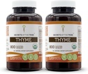 Tajemství kmene Thyme 2x120 Kapsle, Vyrobeno ze zeleninových kapslí a USDA Organic Thymus Vulgaris Toni Effect (2x120 Kapsle)