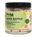 Prebiotika a Probiotika Mood Biotics by PYM s 22.91 Miliarda CFU (60 Počet) Gut zdraví & Mood Supplement Support Supplementary CF124; Non- GMO, Vegan, Gluten Free