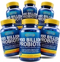 Nutriční Essentials Probiotický doplněk stravy + Probiotika pro ženy a muže s laktázou enzym + nootropní doplněk pro podporu mozku