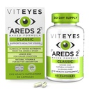 Viteyes ARES 2 oční vitamíny, Classic makulární podpora, Allergen volné kapsle, s přírodní vitamín E, Vitamin C, zinek, měď, lutein & Zeaxanthin, Oční doktor důvěryhodný, vyráběný v USA, 60 Ct