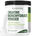 Mikronizovaný kreatin Monohydrát Powder - Post Workout Recovery Drink - Svalová, síla a výroba energie - 5g Neochucený, Non- GMO, Vegan a gluten Free Creatine Powder for men - 60 Služeb