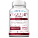 Schválená věda ® CoQ10 MD - Extra síla 300mg čisté CoQ10 s bioperine ® pro rychlejší absorpci - Optimální podpora - 3 měsíční dodávka