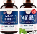 WINDSOR BOTANICALS mužský doplněk plodnosti a ústní probiotika pro čerstvý dech - Mens Zdravotní pouzdro