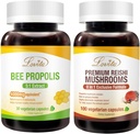 Lovita Bee Propolis Capsule & Premium Reishi Houby Nutrients Bundle. Dietní dodatek podporuje lepší výživu a celkové wellness