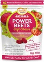 Zdravé pochoutky Naturals Power Beets měkké Chews, Delicious Strawberry Burst, Koncentrovaný Superfood dodatek, Podporuje Cirkulaci, Přírodní energie & Stamina, 30 Počet