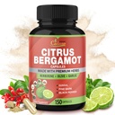 Cadane Citrus Bergamot Dodatek Kapsle s Berberine, Olive, Guggul, Česnek, Pine Bark, Black Pepper - 150 Caps pro 5 měsíců Dodávka