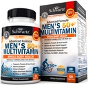 Jednou denně multivitamin pro muže 50 a více - Doplněk pro podporu srdečního zdraví - se zinem, A, B, C, D3, E vitaminy - pro podporu paměti a mozku - Určeno pro zdraví celého těla - 60 Počet