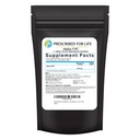 Předepsaný pro život Alpha GPC Powder, L Alpha glycerylfosforylcholin, Cholin dodatek pro Cognitive Function, non GMO, Vegan, Soy Free (113g)