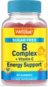 WellYeah vitamin B komplex cukru zdarma gumy 124; s vitaminem C, kyselina listová 124; Imunitní a energetická podpora 124; Jahodové aroma 124; 60 Počet