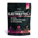 Vylepšené Electrolyte Powder Stick Packs (Raspberry Guava current 124; 20 Packets) w / 0 Cukr + BCAA + B-Vitamíny Electrolyte Supplement w Draslík Zinek a hořčík pro hydrataci - Keto Electrolytes