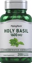 Piping Rock Holy Basil Kapsle 124; 1600 mg Capsle 124; 200 Piping Rock Holy Basil Kapsle 124; 200 Piping Rock Holy Basil Kapsle 124; 200 Piping Rock Holy Basil Kapsle 124; 1600 mg Az124; 200 Pills Az124; Herb Leaf Extract Az124; Doplněk pro ženy a muže Az124; OctoI Tenuiflorum Az124; Non- GMO, Gluten zdarma