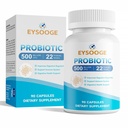 Probiotika pro ženy a muže, 500 miliard CFU, 22 Strains + Organic Prebiotics, Denní Probiotika pro stravovací, imunitní a Gut Health - 90 Kapsle