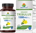 Brieofood Organic Tribulus 1500mg, 45 Servings, Vegetarian, Gluten Free, 90 Vegetariánských tablet
