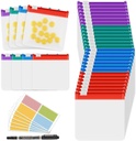 MARFOREVER 39 Pcs Pill Pouch sáčky Sada - Pill sáčky cestovní Pill Pořadatel Reuse Medicine Pořadatel Pills Storage Pouches Self Sealing 28 Pcs Plastové léky Tagy 10 Prostěradla Štítky a 1 Pc Marker