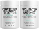 Codeage Fermented Digestive Enzymes Supplementary 3-Month Supply - 14 Digestive Enzymy, Probiotika, Prebiotika, Fermented Botanicals, Plant- Based Multi Pancreatic Enzymes - 1 kapsle denně - 2-Pack