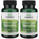 Swanson Certified Organic Spirulina 500 mg 180 Tabs (2 balení)