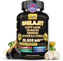 Shilajit a Moss Moss Combo Pure Shilajit pro muže a ženy Himalayan Shilajit Kapsle Extra Strength with Lions Mane, Rhoddiola Rosea, Ashwagandha, Cordyceps, Ginseng Plus Turmeric