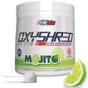 EHP Labs OxyShred Non Stimulant Pre Workout Powder - Stim Free Pre Workout, Kofein Free Preworking pro muže a ženy - Non Stim Preworking - Sugar Free Energy Powder - Mojito, 60 Služeb