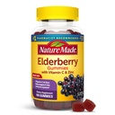 Nature Made Elderberry s vitamínem C a zinkem, Dietní dodatek pro imunitní podporu, 100 gumové, 50 denní dodávky