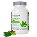 Neem + Listový extrakt doplňky 124; 1100mg podporuje čistou pleť, detoxikaci a imunitní zdraví current 124; Redukuje Akné & podporuje zdravou pleť s dlouhým pepřem current 124; 60 Vegan tablety