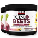 FORCE FACTOR Celkem Beets Energy Drink Mix 2-Pack, Superfood Beet Root Powder, Nitrates to Boost Energy, Support Circulation, Blood Flow, Nitric Oxide and Stamina, Heart Health Dodatek, 60 Servings
