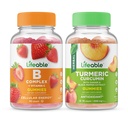 Lifeable B Complex + kurkumin, Gummies Bundle - Great Ochutnávka, vitamin dodatek, gluten zdarma, GMO zdarma, Žvýkací