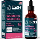 E2H All Natural Women 's Wellness, Hormon Balance a PMS Relief with Black Cohosh, Dong Quai and Licorice Root for Hot Flash Relief - 2 Fl Oz