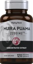 Piping Rock Muira Puama Root Extract 2200 mg 124; 120 Kapsle 124; pro muže a ženy 124; Non GMO, gluten zdarma dodatek