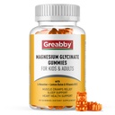 Glycinátové gumy hořčíku pro děti a dospělé - Glycinát hořčíku 300mg Žvýkací doplněk - Promotes Sleep, Muscle, Relaxation (60Count)