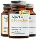 ALGAECAL 4-in-1 Vitamin D3 K2 Kompletní - ADK vitamin dodatek, Vylepšená imunitní podpora a zdraví kostí s D3 K2, A, & E - Celé tělo Wellness & Bone síla, 60 Easy- spolknout Softgels