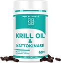 Nattokináza Dodatek 4000 FU Organic with Antarctic Krill Oil Omega 3 Softgels 2000mg PHARMAN 124; DHA PHARMAN 124; EPA PHARMAN 124; Nattokináza Derived from Japanese Natto PHARMAL 124; Kardiovaskulární a srdeční podpora zdraví
