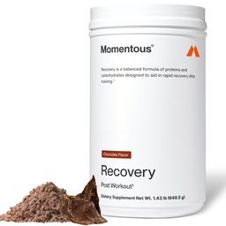 Momentous Recovery Grass- Fed Syrovátkový prášek - 20 g Post- Workout Syrovátkový protein - NSF Certified for Sport - Gluten- Free - 15 Servings - Chocolate - Balíček May Vars