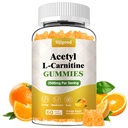 Acetyl L-karnitin dodatek, přírodní výživa dodatek pro zvýšení energie, imunita, Vegan, Orange Flavor, 60 Počet