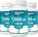 TUDCA dodatek 1200mg - 180 Veggie Kapsle, Výkonné TUDCA Bile Soli doplňky pro játra, Digestion
