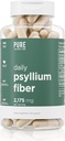 Denní Psylium Husk Fiber dodatek Pure for Men & Pure for Her Supplication 124; Digestive Regularity & Gut Health Support PHAR124; Soluble Fiber Powder, 2,175mg Per Serving PHAR124; 150 Kapsle