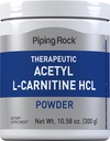 Piping Rock Acetyl L- karnitin prášek 124; 300g CUP124; ALCAR HCL dodatek CUP124; Non- GMO, gluten zdarma