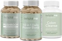 SIMPLEME Moss kapsle 10 v 1 Power Blend a Colon Cleanse Detox a vícehoubový doplněk Bundle pro zlepšení imunitního zdraví