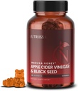 Nutrissa - jablečný ocet + černý olej ze semen + starší Berry + Manuka Honey Gummies - Cold- Pressed Cumin Seed Nigella Sativa - EPEB Certified for Purity & Potency - 60 Orange Ochucené gumy