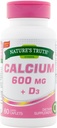 Nature 's Truth Vápník 600 mg + D3- 60 potahované tobolky, balení po 2 ks