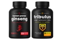NutraChamps Korean Ginseng Kapsle a Tribulus Kapsle 2 Pack Bundle
