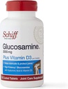 Schiff Glucosamin s vitaminem D3 & Hyaluronic acid, 2000mg glucosaminu, doplněk společné péče pomáhá Lubricate & Protect Joints *, 150 Počet (balení po 2)