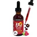 Bricker Labs B-12 Blast tekutý vitamin B12 a kyselina listová dodatek, podpora výroby energie, velký Ochutnávání tekutý vitamin B12 dodatek stravy v přírodní Raspberry Flavor, 2 fl oz láhev